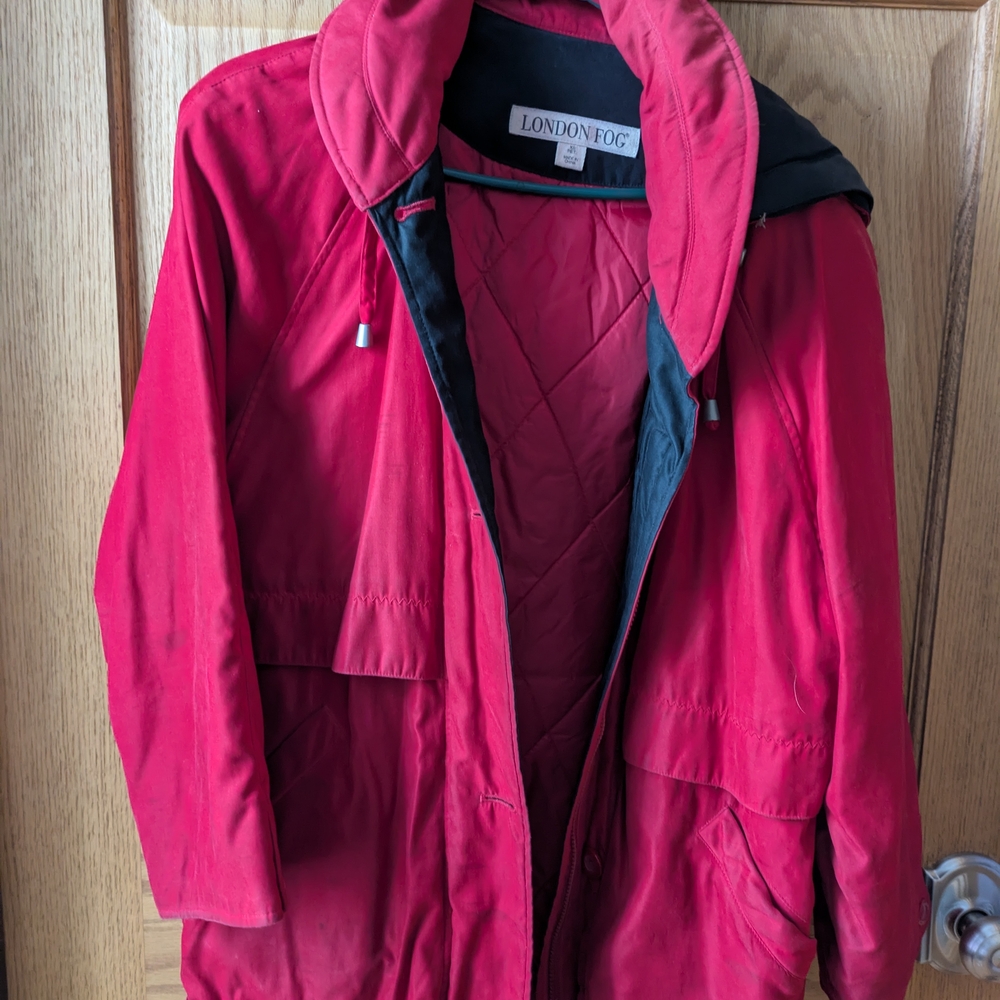 London Fog Women's Red Jacket Size XS Petite